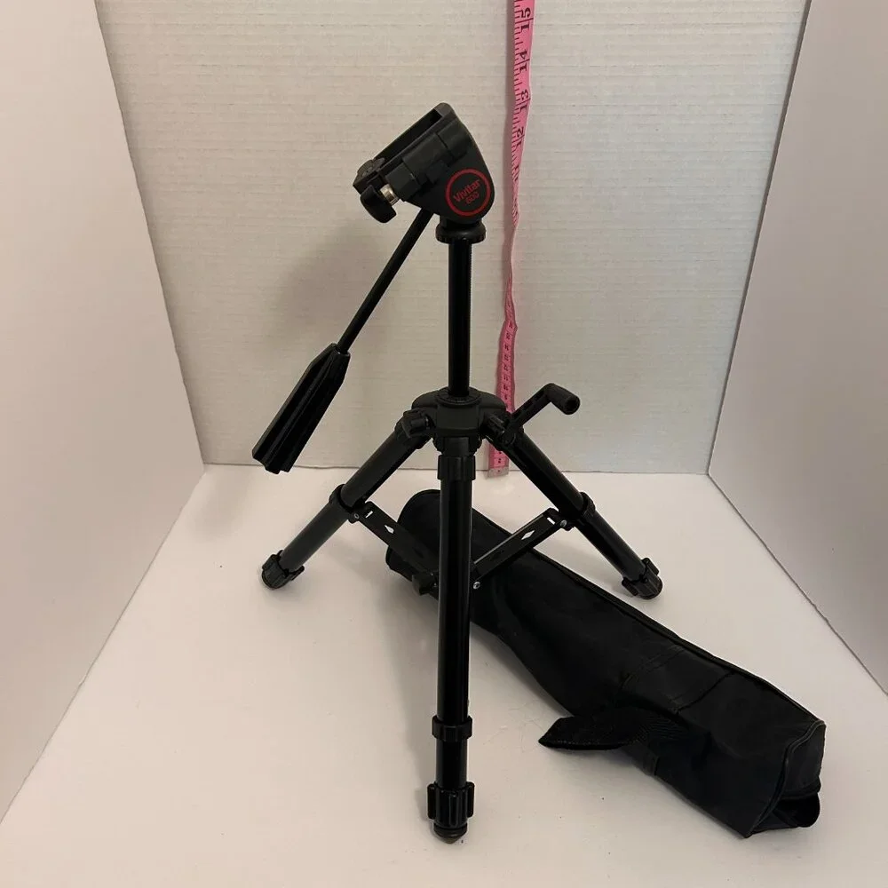 Vivitar 600 Adjustable Tripod w Carrying Case | Lightweight Aluminum Camera Stnd